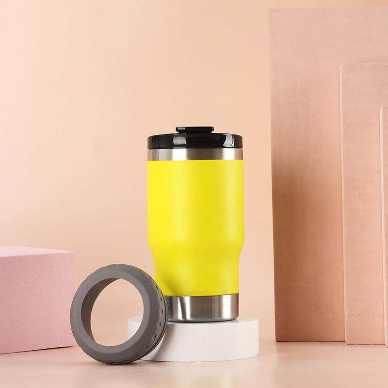 Women's Insulated Travel Mug and Coffee with Stainless Steel Leak Proof Lid Non-Slip Silicone Ring - Image 11
