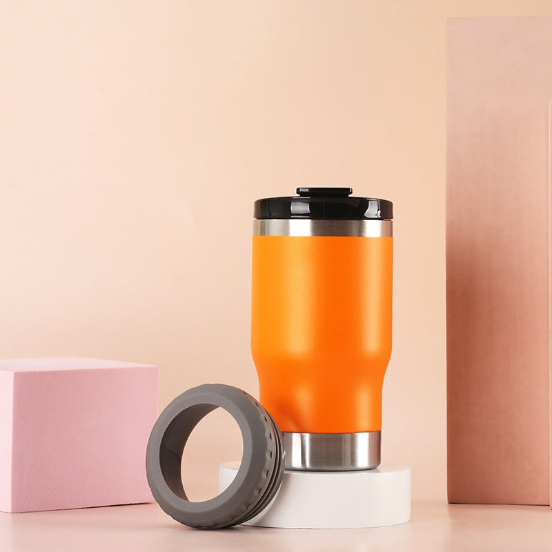 Women's Insulated Travel Mug and Coffee with Stainless Steel Leak Proof Lid Non-Slip Silicone Ring - Image 12