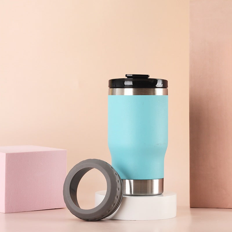 Women's Insulated Travel Mug and Coffee with Stainless Steel Leak Proof Lid Non-Slip Silicone Ring - Image 13