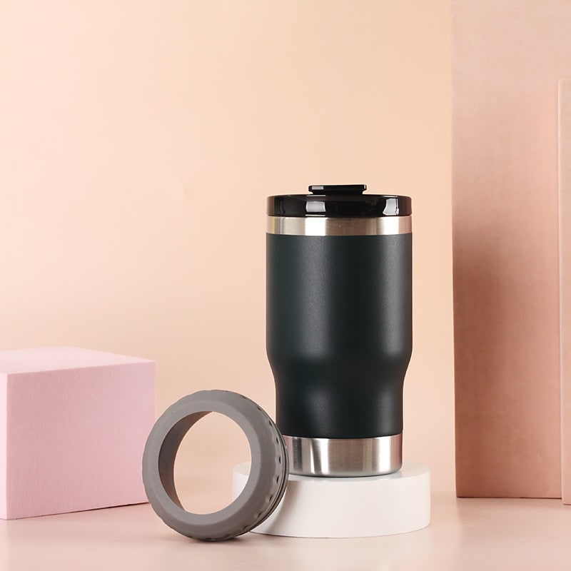 Women's Insulated Travel Mug and Coffee with Stainless Steel Leak Proof Lid Non-Slip Silicone Ring - Image 15