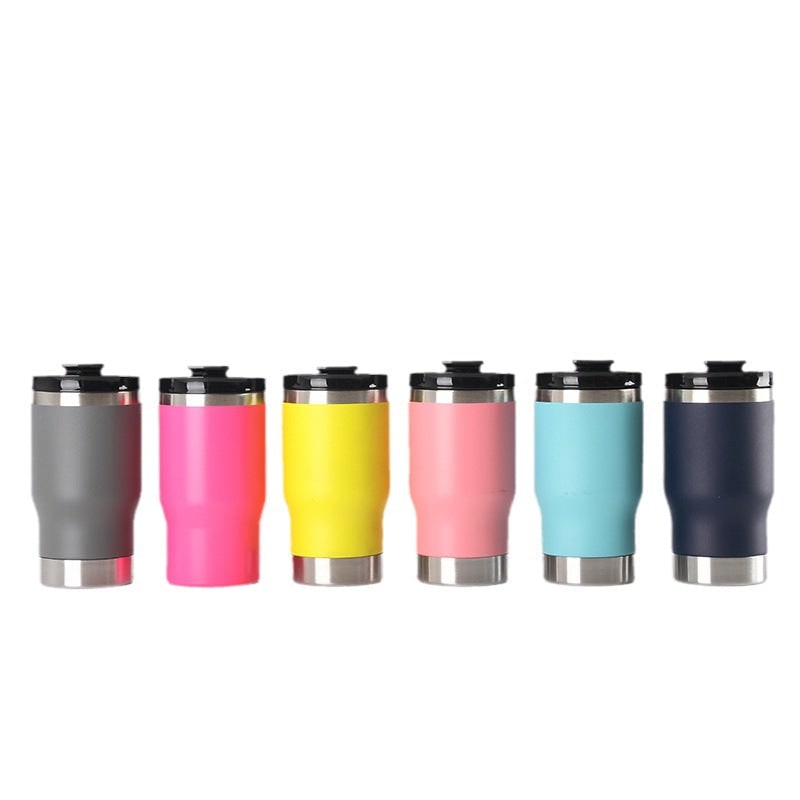 Women's Insulated Travel Mug and Coffee with Stainless Steel Leak Proof Lid Non-Slip Silicone Ring - Image 5