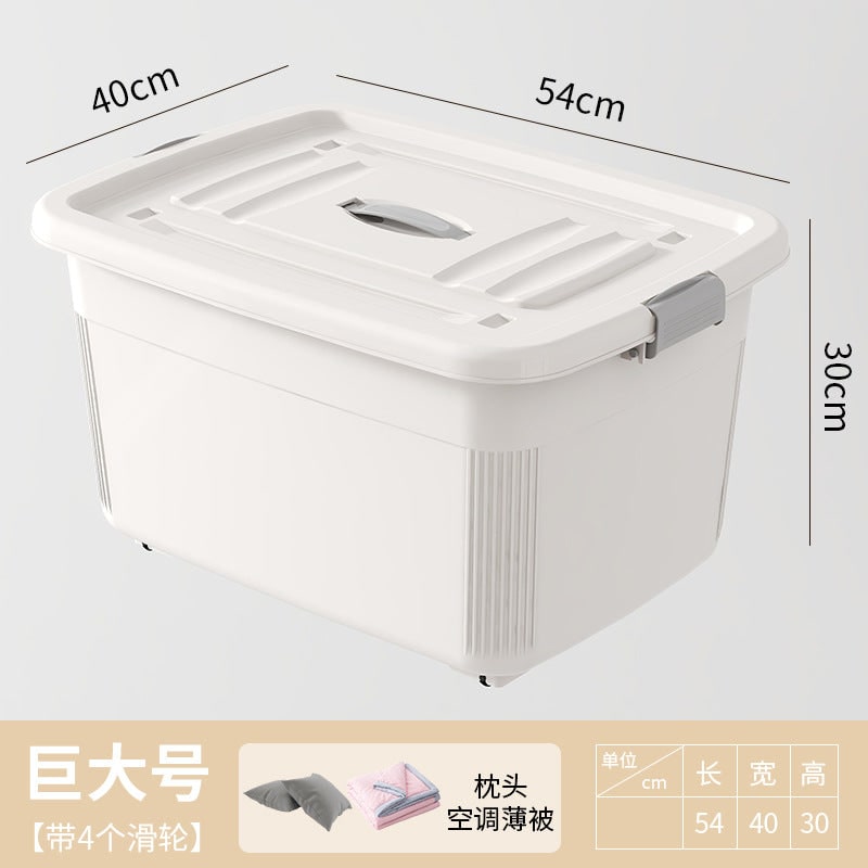 Women's Plastic Storage Bin with Latching Lid Stackable Design and Carrying Handle Totes - Image 8