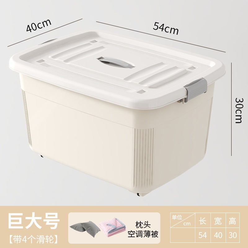 Women's Plastic Storage Bin with Latching Lid Stackable Design and Carrying Handle Totes - Image 9
