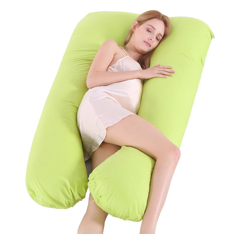 Women's U Shaped Full Body Pregnancy Pillow with Side Sleeping Support and Back Pain Relief - Image 11