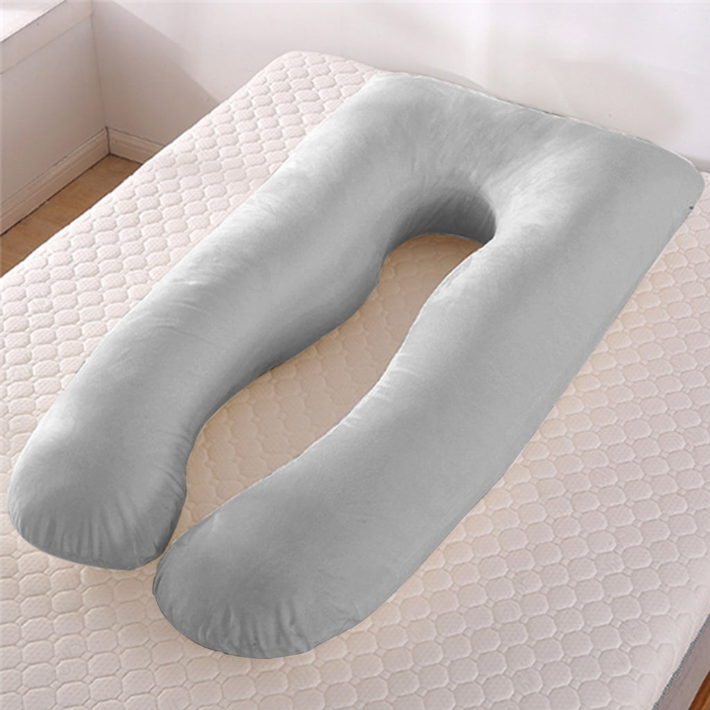 Women's U Shaped Full Body Pregnancy Pillow with Side Sleeping Support and Back Pain Relief - Image 12