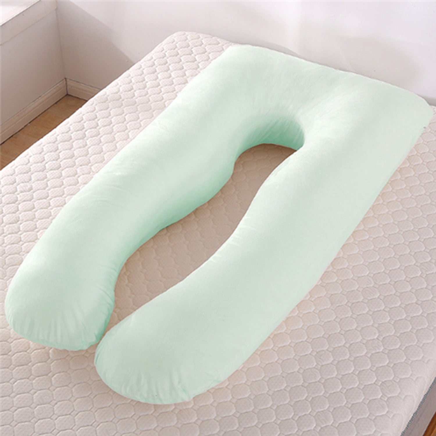 Women's U Shaped Full Body Pregnancy Pillow with Side Sleeping Support and Back Pain Relief - Image 13