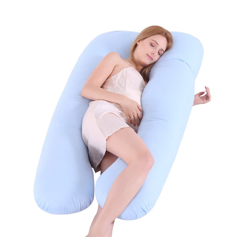 Women's U Shaped Full Body Pregnancy Pillow with Side Sleeping Support and Back Pain Relief - Image 16