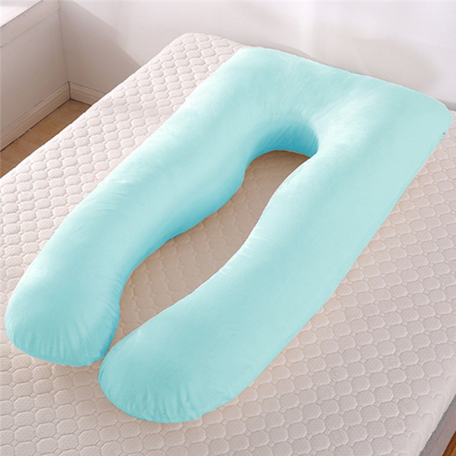 Women's U Shaped Full Body Pregnancy Pillow with Side Sleeping Support and Back Pain Relief - Image 2