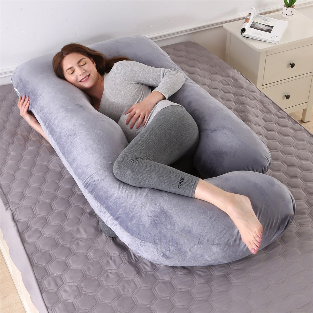Women's U Shaped Full Body Pregnancy Pillow with Side Sleeping Support and Back Pain Relief - Image 6