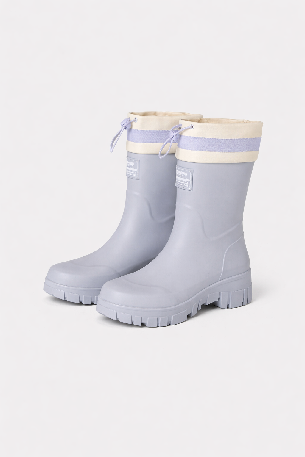 Women's Waterproof Rain Boots with Drawstring Collar and Chunky Lug Sole - Image 13