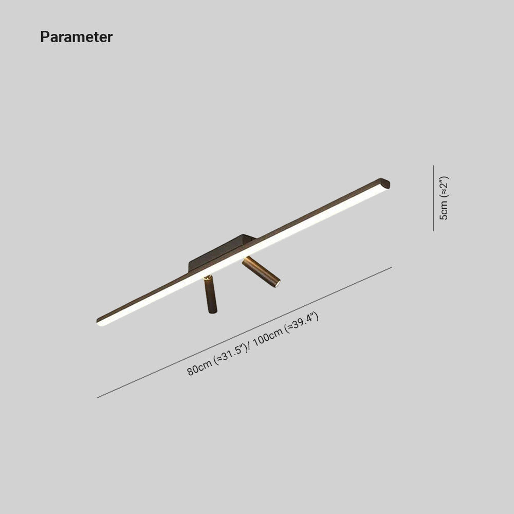 Adjustable LED Ceiling Spotlight Linear Flush Mount Light