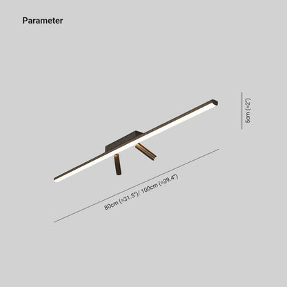 Adjustable LED Ceiling Spotlight Linear Flush Mount Light