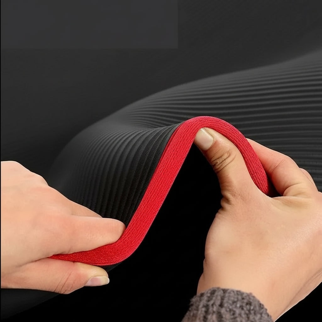 Yoga Mat Foldable Folding Exercise with 10mm Thick Foam Cushioning and Non-Slip Surface - Image 3