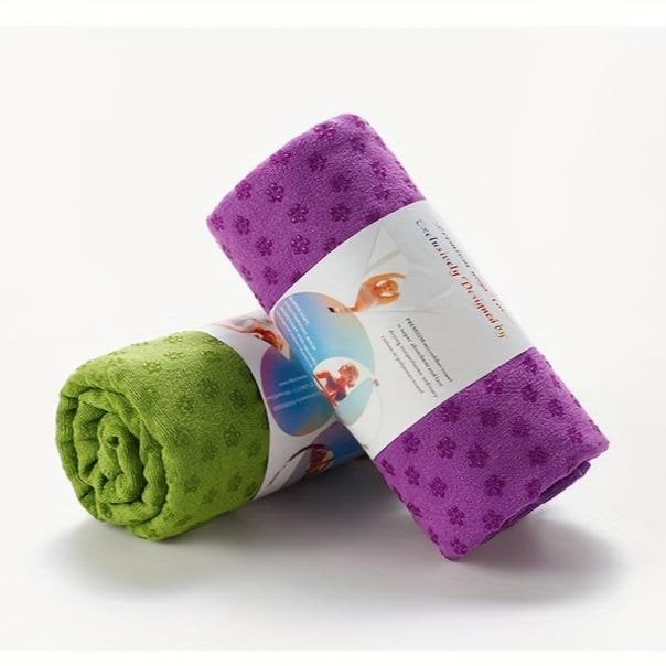 Yoga Mat Towel Microfiber Non Slip Grip Dots Portable Quick Dry Non-slip - Image 2