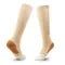 Zipper Compression Socks with Open Toe and Knee High Graduated Support for Travel - Image 16
