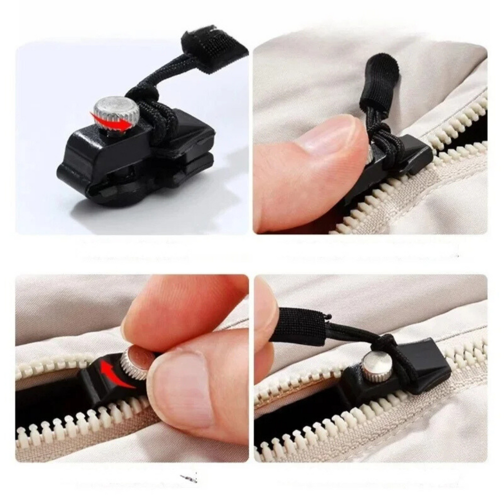 Zipper Replacement Slider for Broken Repair with Universal Fit and Thumbscrew Clamp - Image 6